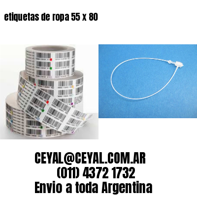 etiquetas de ropa 55 x 80