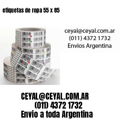 etiquetas de ropa 55 x 85