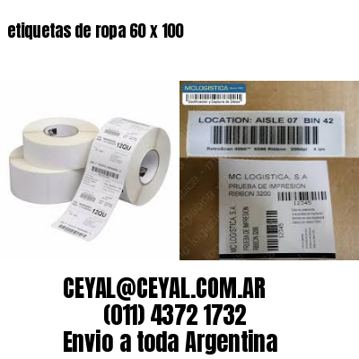 etiquetas de ropa 60 x 100