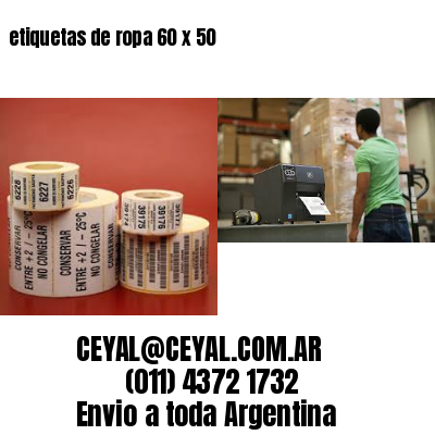 etiquetas de ropa 60 x 50