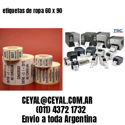 etiquetas de ropa 60 x 90