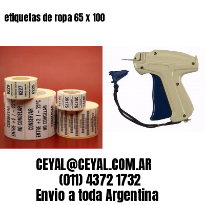 etiquetas de ropa 65 x 100