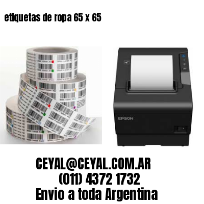 etiquetas de ropa 65 x 65