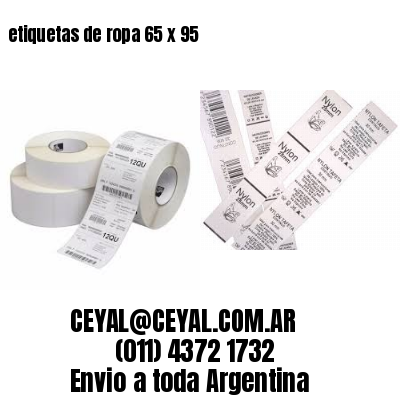 etiquetas de ropa 65 x 95