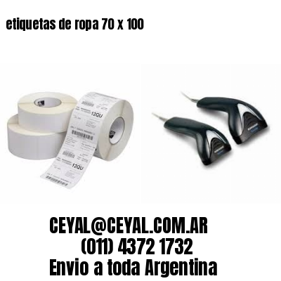 etiquetas de ropa 70 x 100
