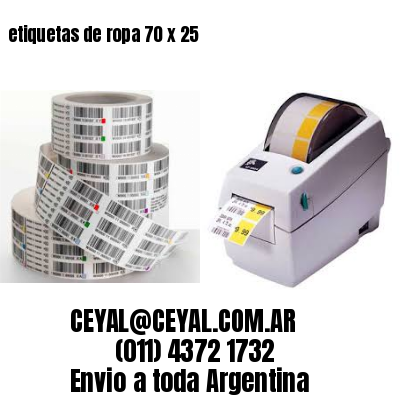 etiquetas de ropa 70 x 25