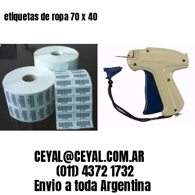 etiquetas de ropa 70 x 40