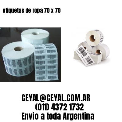 etiquetas de ropa 70 x 70
