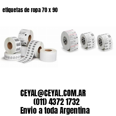 etiquetas de ropa 70 x 90