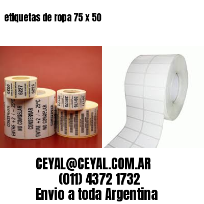 etiquetas de ropa 75 x 50