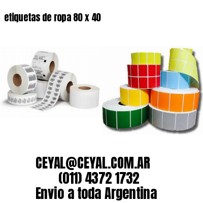 etiquetas de ropa 80 x 40