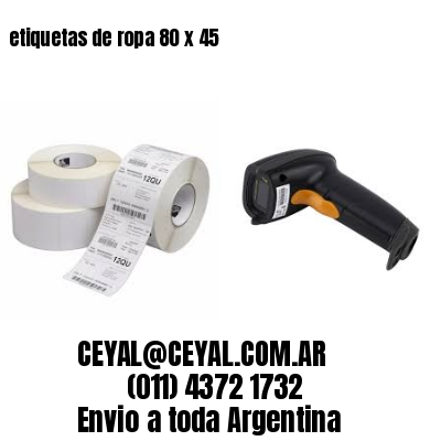 etiquetas de ropa 80 x 45