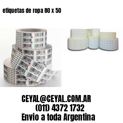 etiquetas de ropa 80 x 50