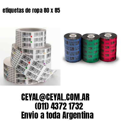 etiquetas de ropa 80 x 85