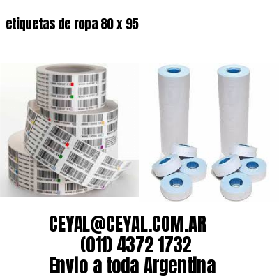 etiquetas de ropa 80 x 95