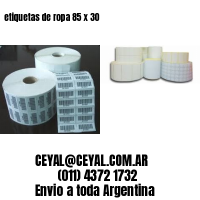 etiquetas de ropa 85 x 30