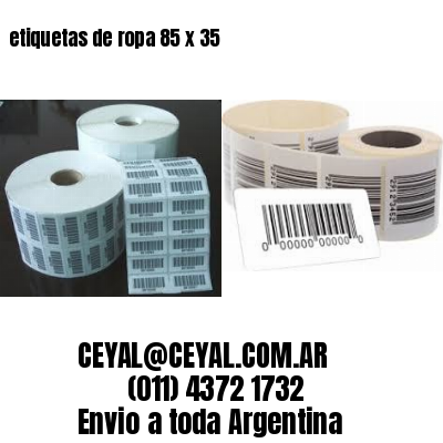 etiquetas de ropa 85 x 35