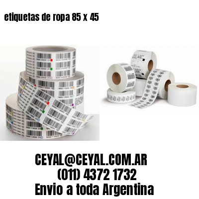 etiquetas de ropa 85 x 45