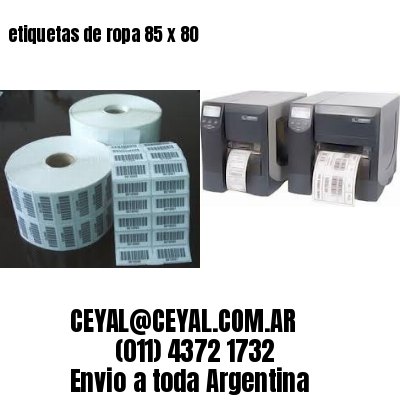 etiquetas de ropa 85 x 80