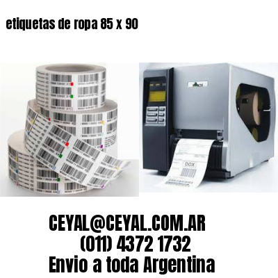 etiquetas de ropa 85 x 90