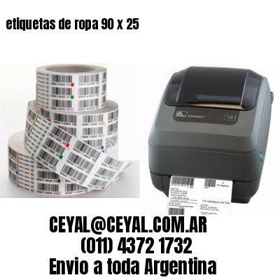 etiquetas de ropa 90 x 25