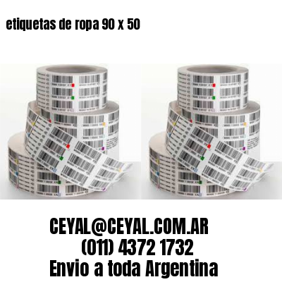 etiquetas de ropa 90 x 50