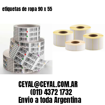 etiquetas de ropa 90 x 55