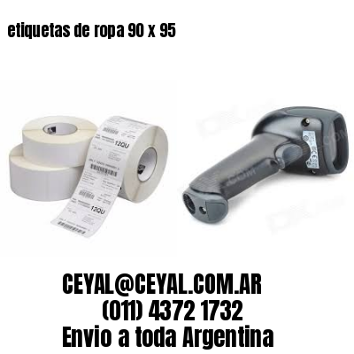 etiquetas de ropa 90 x 95