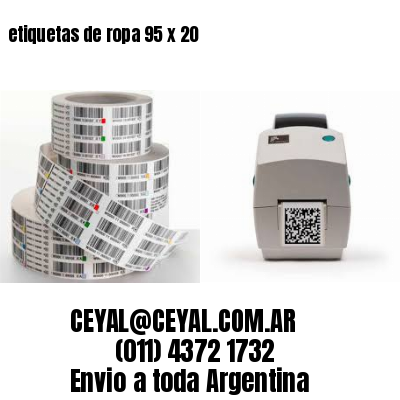etiquetas de ropa 95 x 20