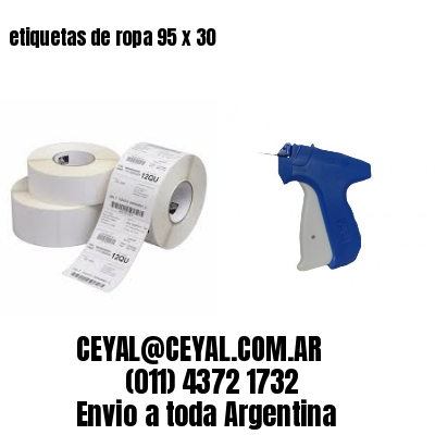 etiquetas de ropa 95 x 30