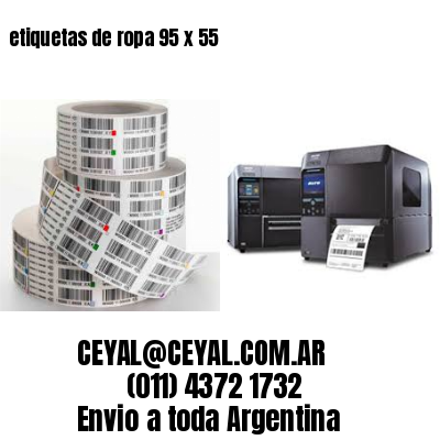 etiquetas de ropa 95 x 55