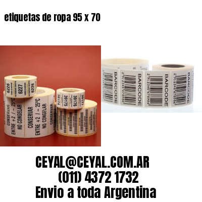 etiquetas de ropa 95 x 70