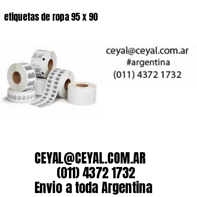 etiquetas de ropa 95 x 90
