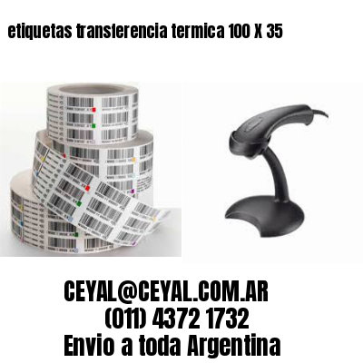 etiquetas transferencia termica 100 X 35