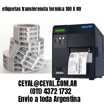 etiquetas transferencia termica 100 X 80