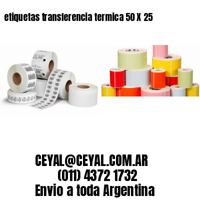 etiquetas transferencia termica 50 X 25