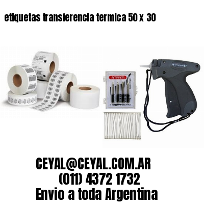 etiquetas transferencia termica 50 x 30