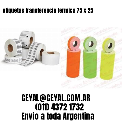 etiquetas transferencia termica 75 x 25