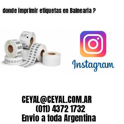 donde imprimir etiquetas en Balnearia ?
