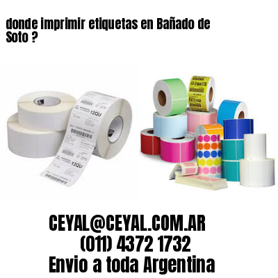 donde imprimir etiquetas en Bañado de Soto ?