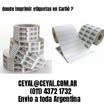 donde imprimir etiquetas en Cariló ?