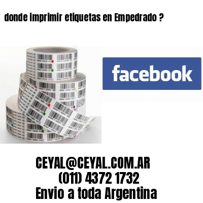 donde imprimir etiquetas en Empedrado ?