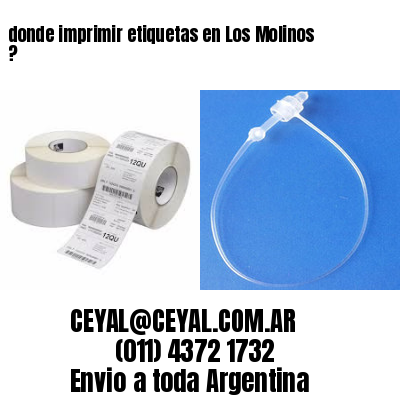 donde imprimir etiquetas en Los Molinos ?