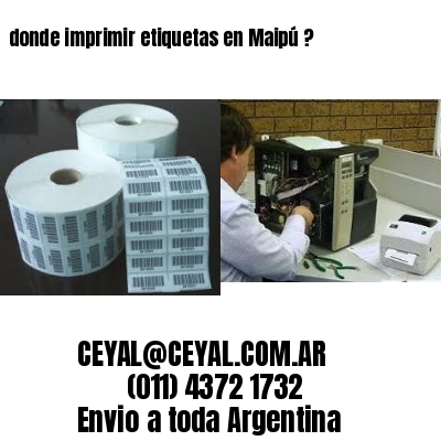 donde imprimir etiquetas en Maipú ?