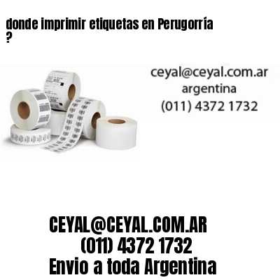 donde imprimir etiquetas en Perugorría ?