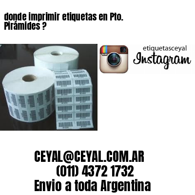donde imprimir etiquetas en Pto. Pirámides ?