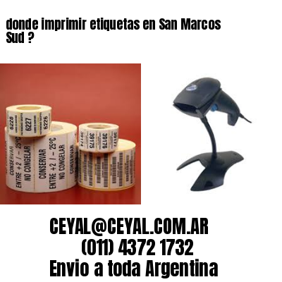 donde imprimir etiquetas en San Marcos Sud ?