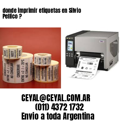 donde imprimir etiquetas en Silvio Pellico ?