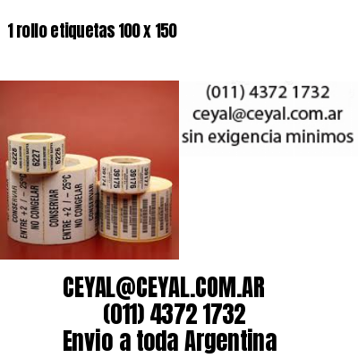 1 rollo etiquetas 100 x 150