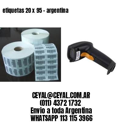 etiquetas 20 x 95 – argentina